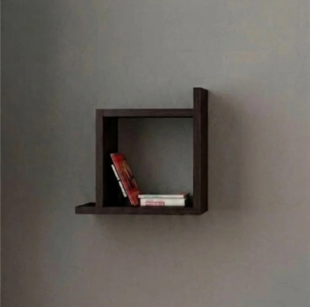 Rəf, laminat, venge, 30x30x25 sm