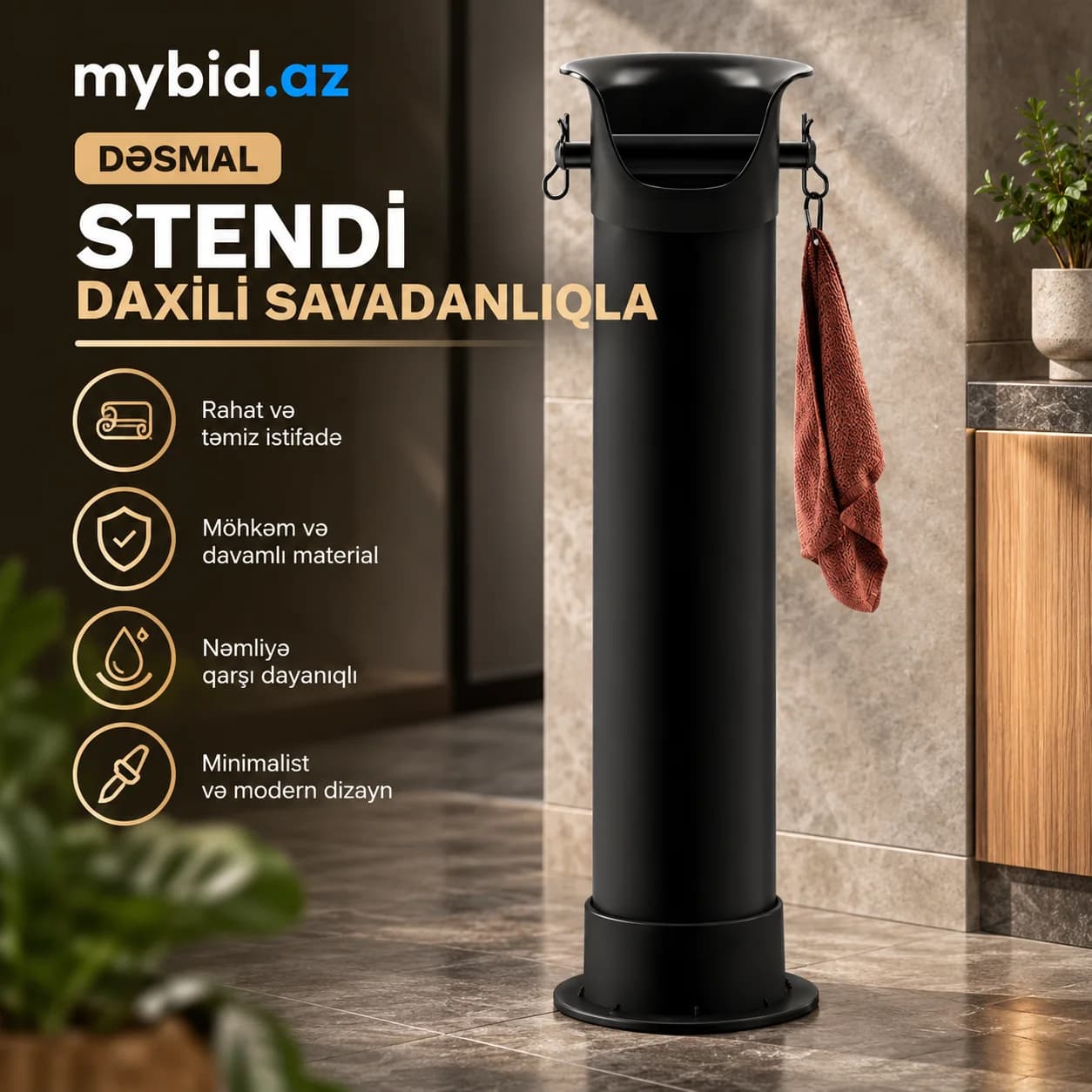 Qəhvə Telvəsi üçün Taxta Qutu (Knock Box) / Barista Taxta Qutusu