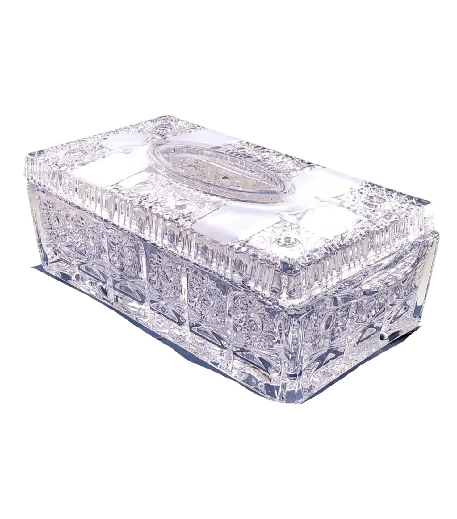 Salfet qabı Green KD-179B, şüşə, şəffaf