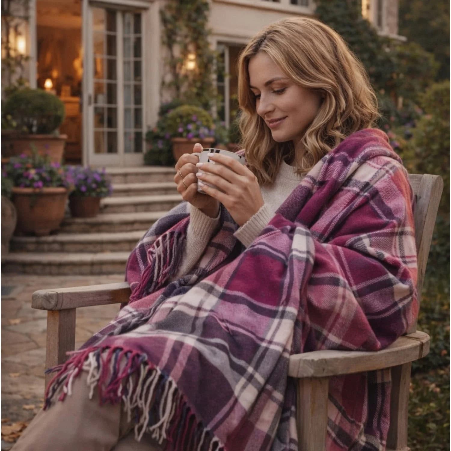 Pled Model-1, yumşaq, plaid dizayn