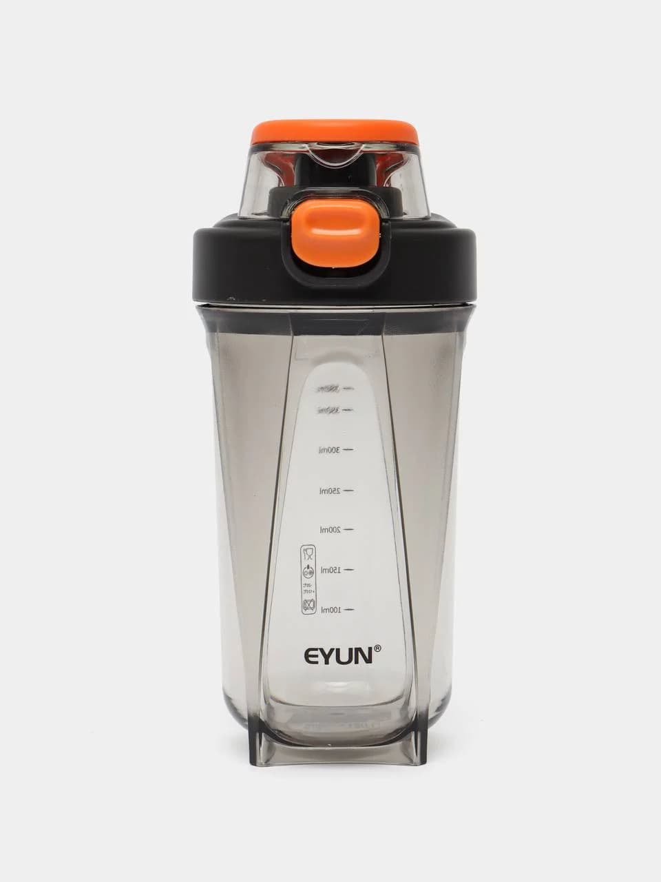 Su qabı, plastik, qara/şəffaf, 600 ml