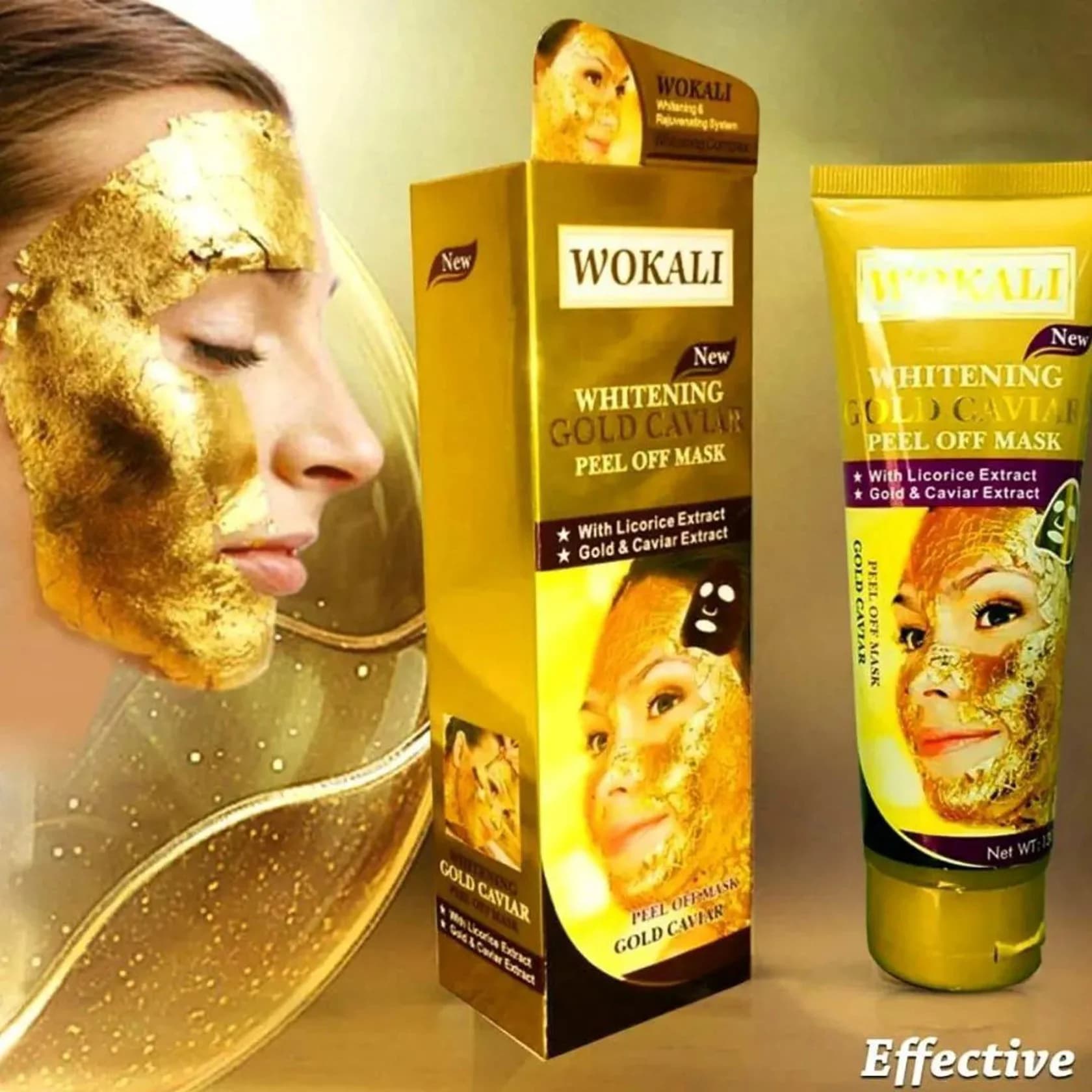 Üz maskası Wokali Whiting Gold Caviar 130 ml — изображение 3