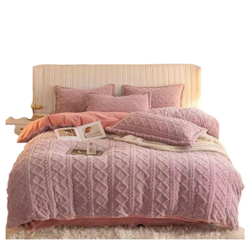 Yataq dəsti model 9.2, Villor materiallı, taxt üçün, porostin 230x250 sm, padadenik 200x230 sm, 50x70 sm iki ədəd yastıq - GS_1_037