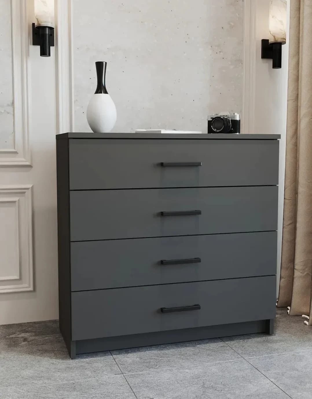 Komod SO034, antrasit, laminat, 73х33 sm — изображение 2