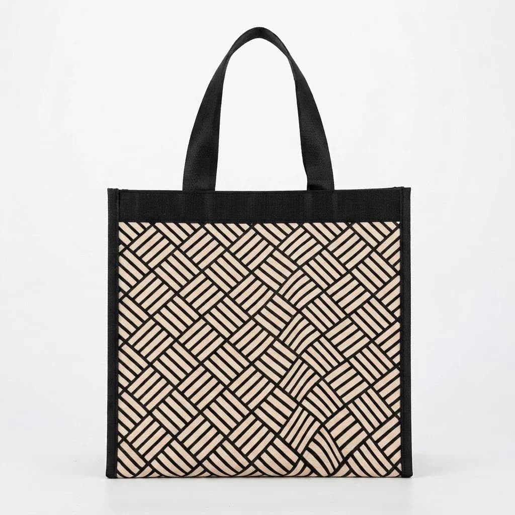Kosmetik çanta BS91, Bej/Qara, 35x30x12 sm