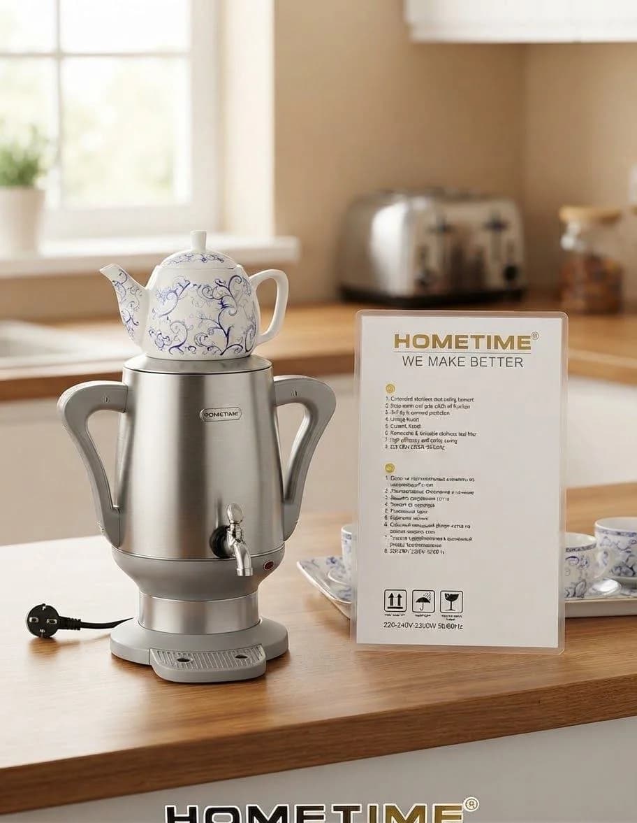 HOMETIME Elektrikli Samovar və Çaydan Dəsti 2300W