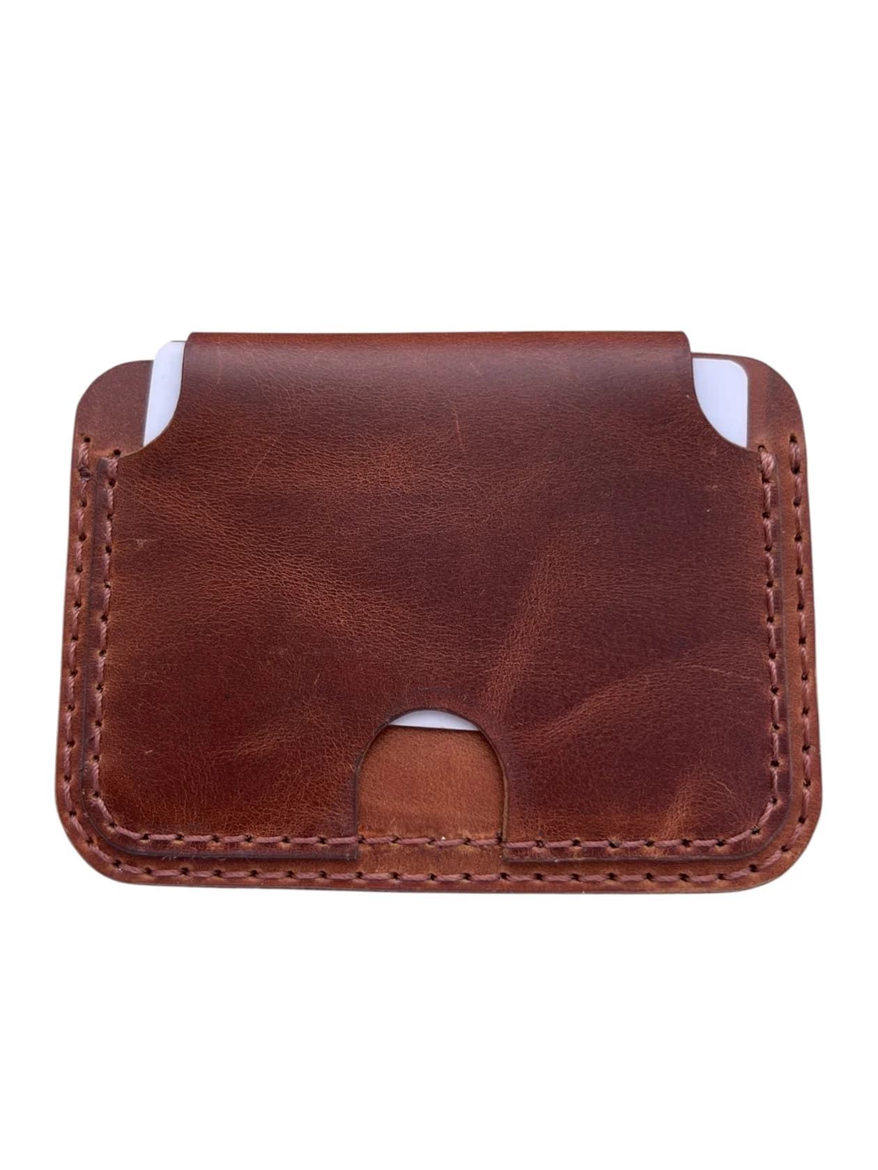 Vizit kart qabı 2309196, qəhvəyi, dəri, 10x8 sm — şəkil 4