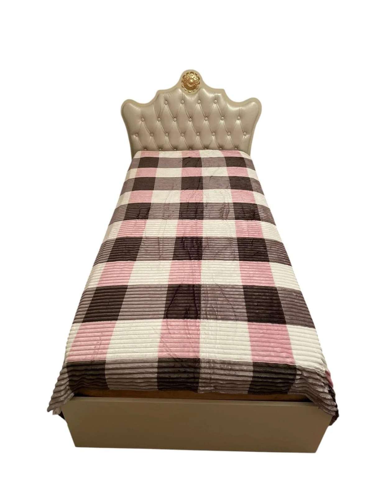 Yataq örtüyü Bamboo model 13.1, yeni model, yaz-yay-payız fəsilli, kletka (şahmat) dizaynlı, Bamboo materiallı - GS_1_002
