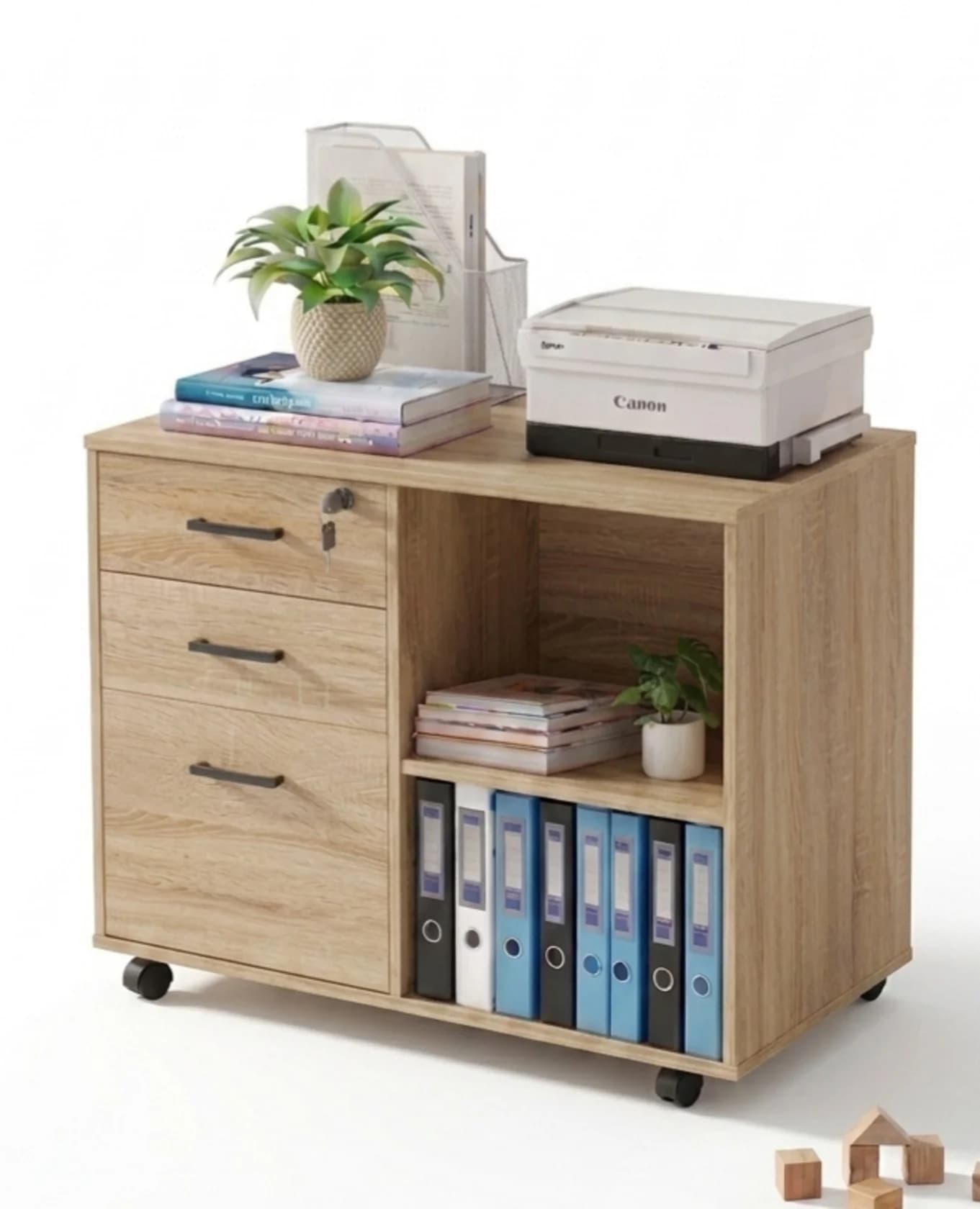 Tumba MB 17, laminat, rəng Sonoma, 65x90x45 sm