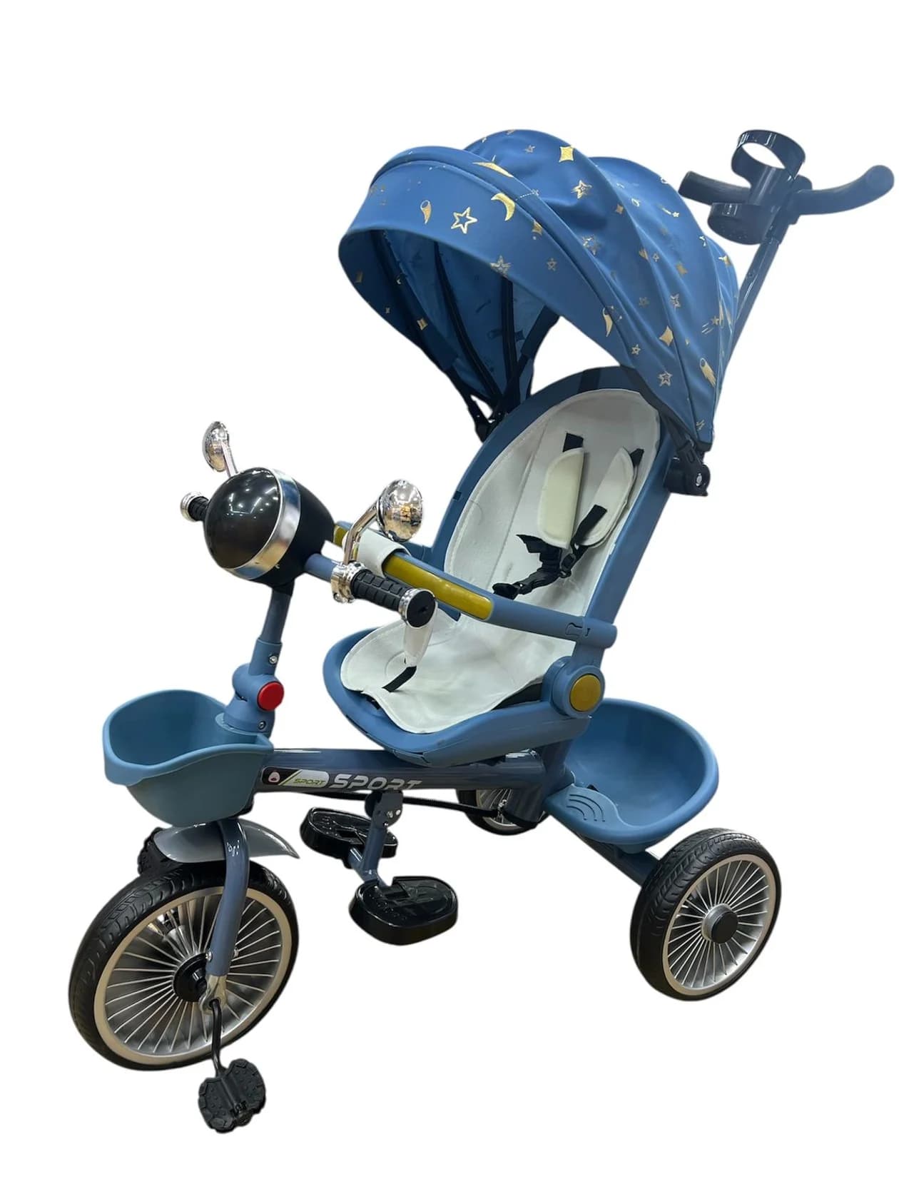 Uşaqlar üçün üçtəkərli velosiped 5237_6888, mavi, 1-3 yaş