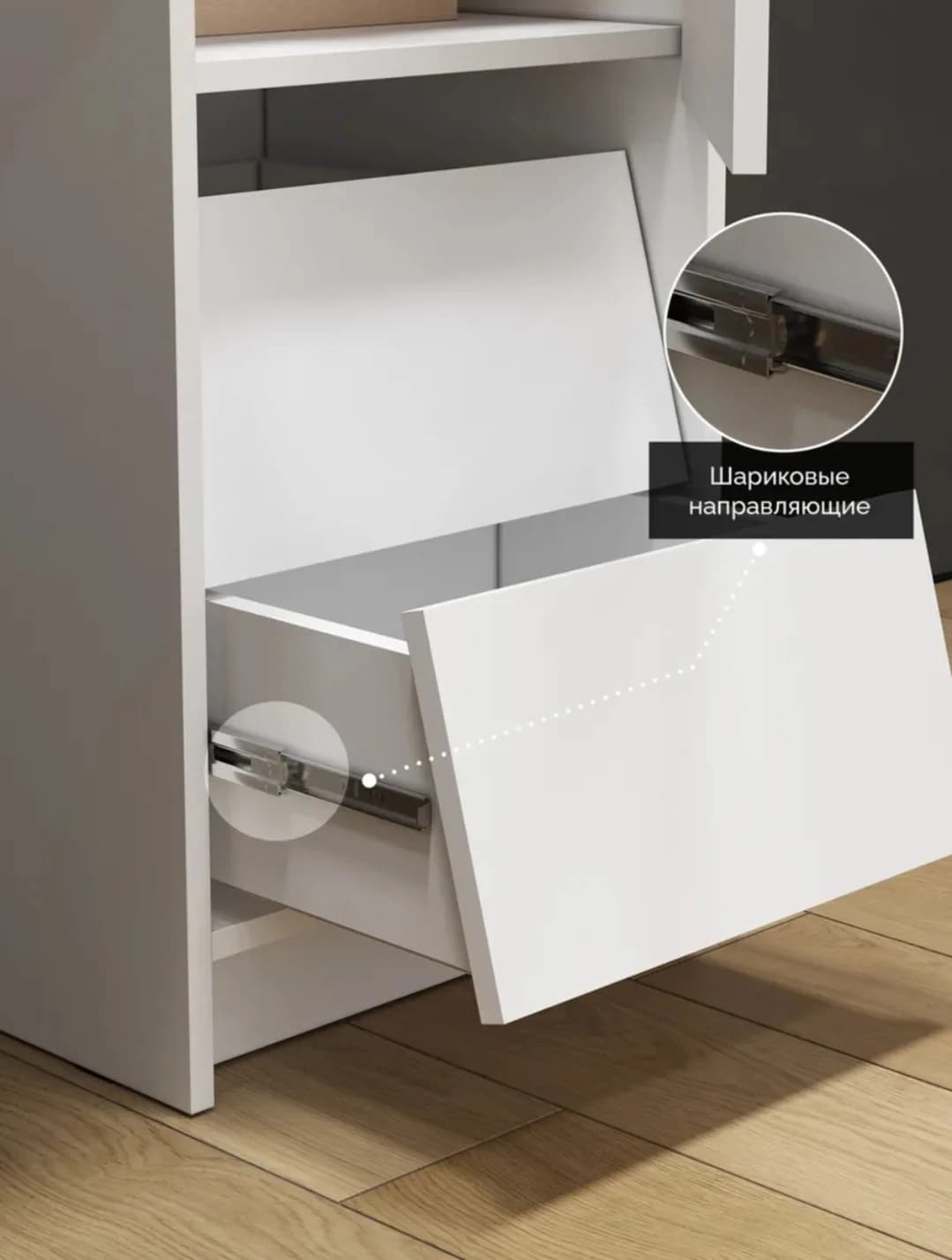 Yazı masası S023, laminat, 120x120x50 sm, ağ — изображение 4