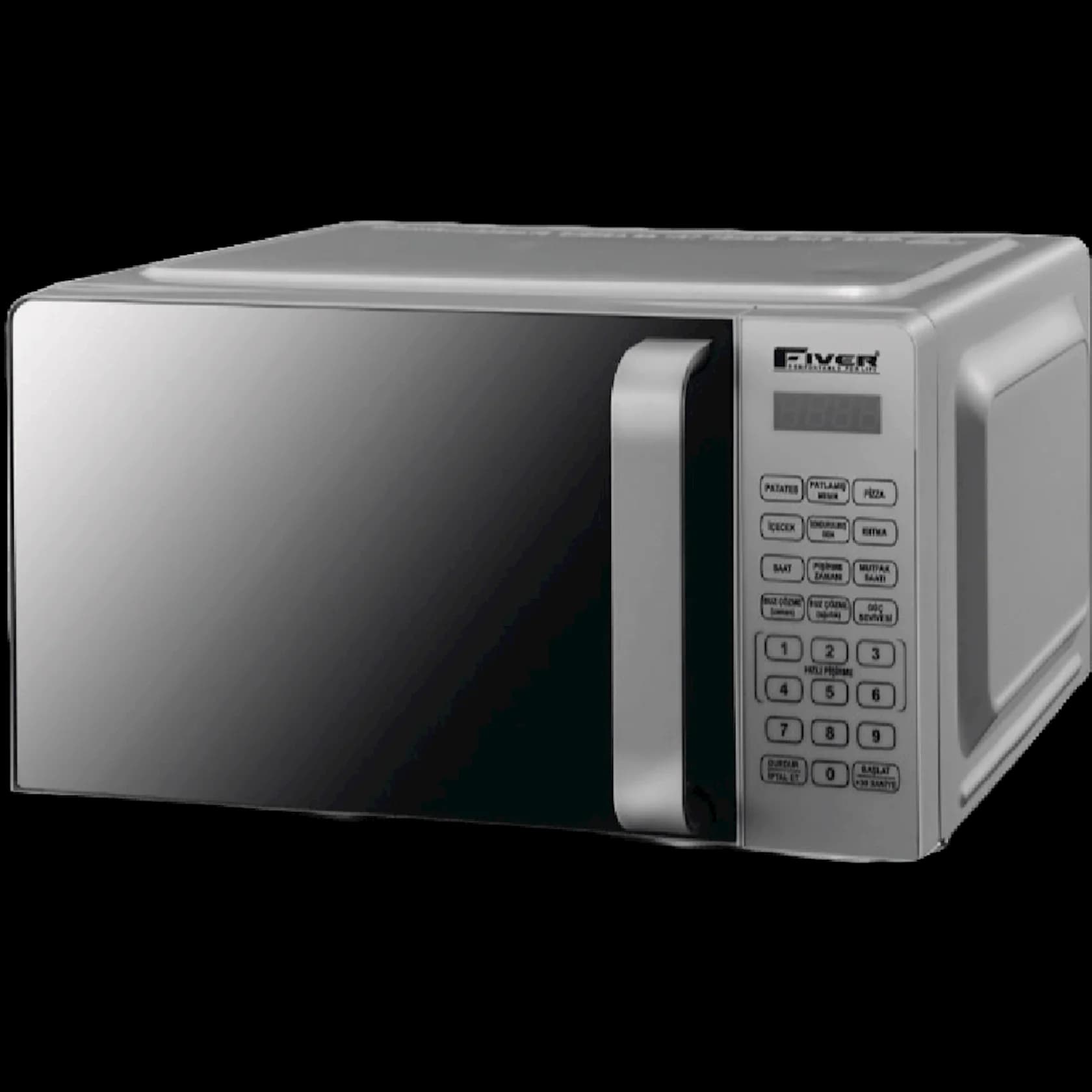 Mikrodalğalı soba Fiver Camli Pro 8516609000 Inox