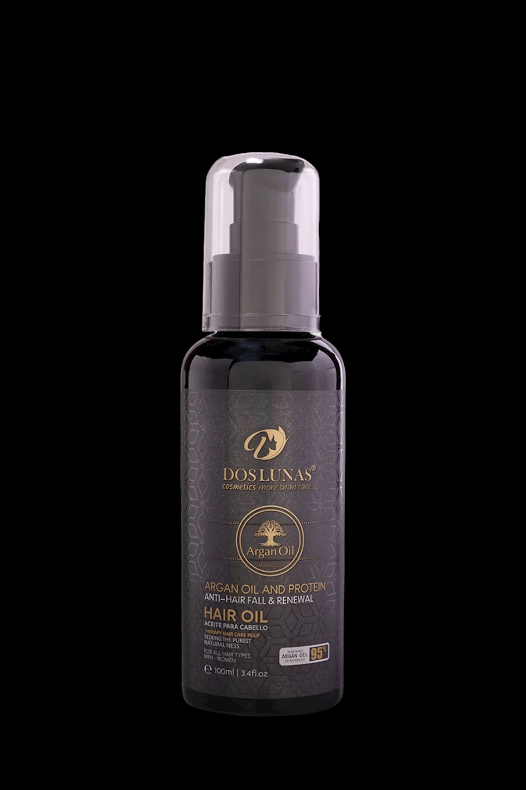 Saç üçün yağ Dos Lunas Argan, 100 ml