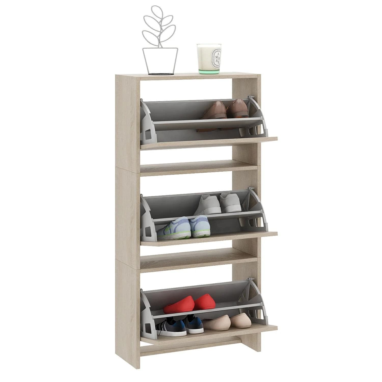 Ayaqqabı tumbası Yagmur Rəf Şkaf Tumba 120 sm 52 sm 3 əd Laminat 42 — изображение 2