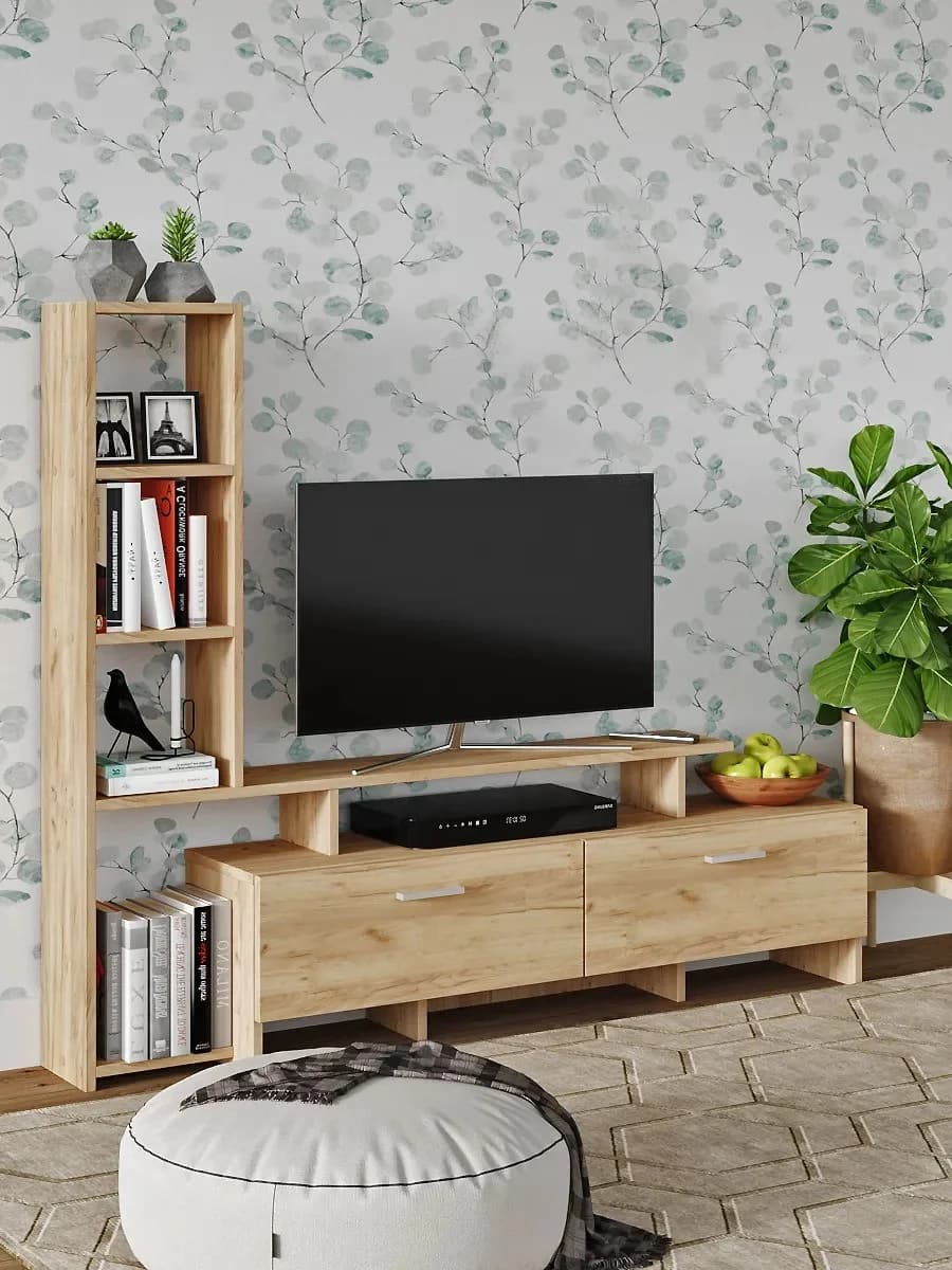 TV üçün tumba Yagmur, laminat, votan, 135x25 sm