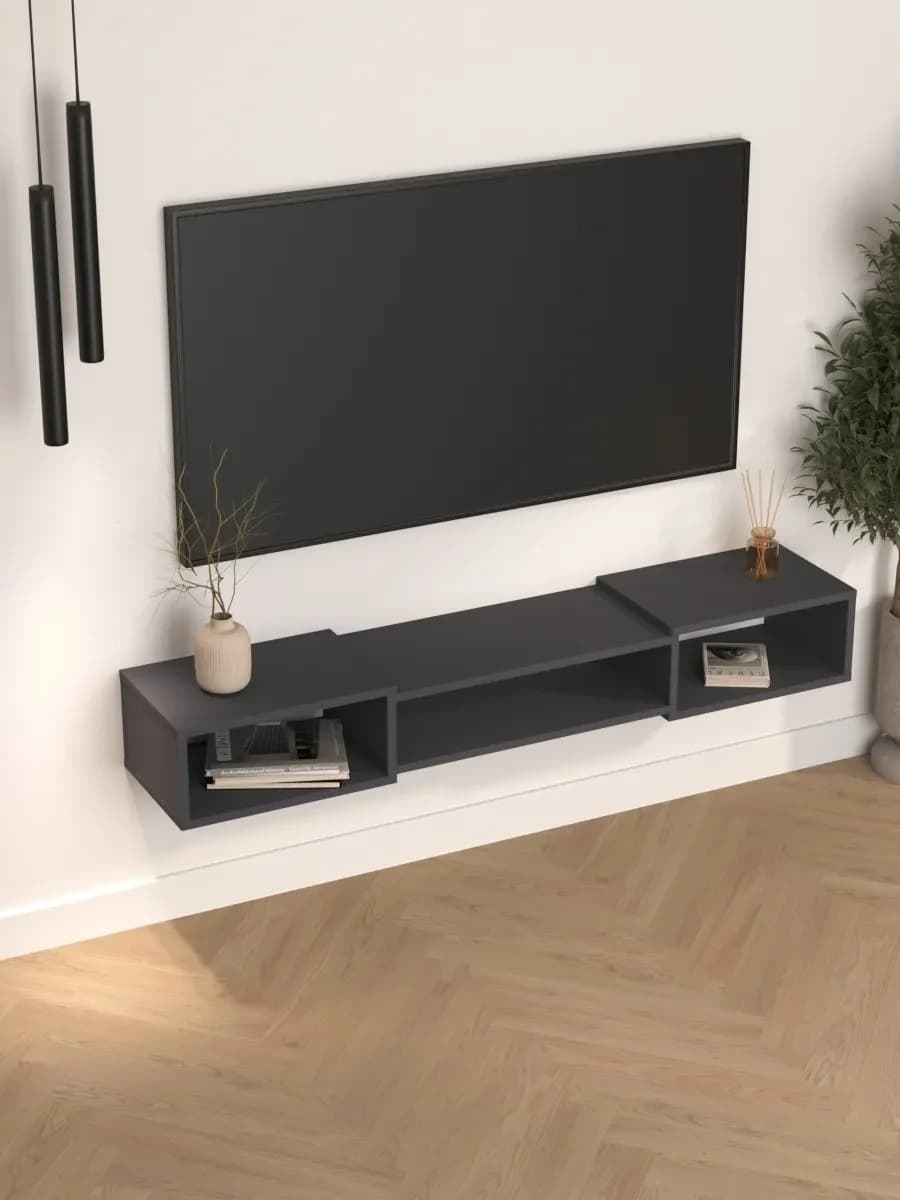Tv üçün tumba Yagmur, antrasit, laminat, 150.1x20.1x30.1 sm — image 3
