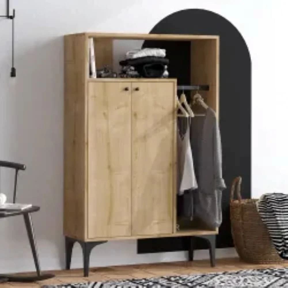 Çoxfunksiyalı qarderob SO043, votan, laminat, 145x9040 sm — image 2