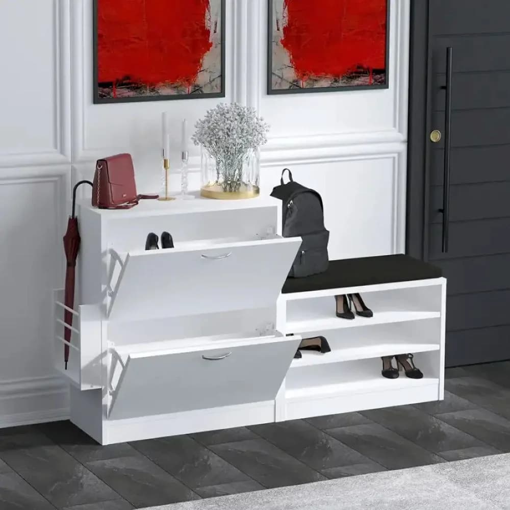Ayaqqabı dolabı Trend SO034, ağ — изображение 2