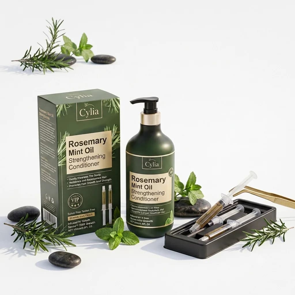 Saçlar üçün kondisioner Cylia Rosemary Mint Oil 800 ml