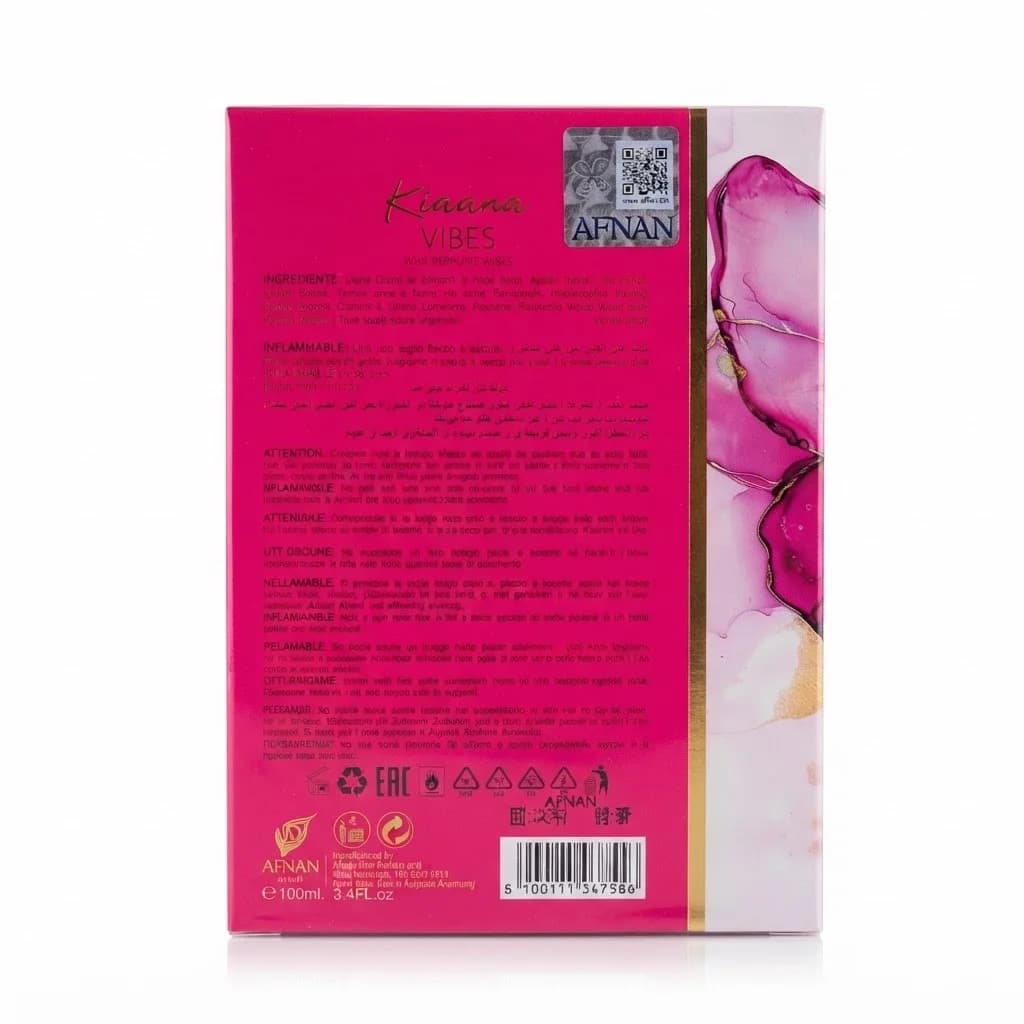 Afnan Kiaana Vibes qadınlar üçün ətir 100 ml — şəkil 2