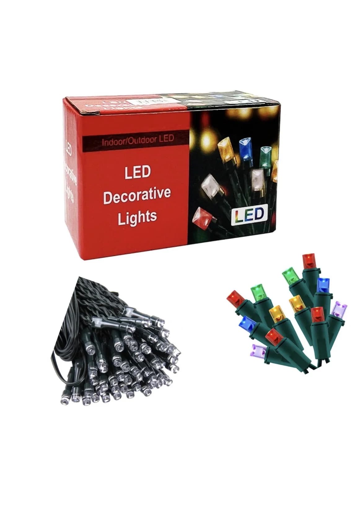 LED çələng pp97, rəngbərəng, 100 lampa, 10 m — изображение 3