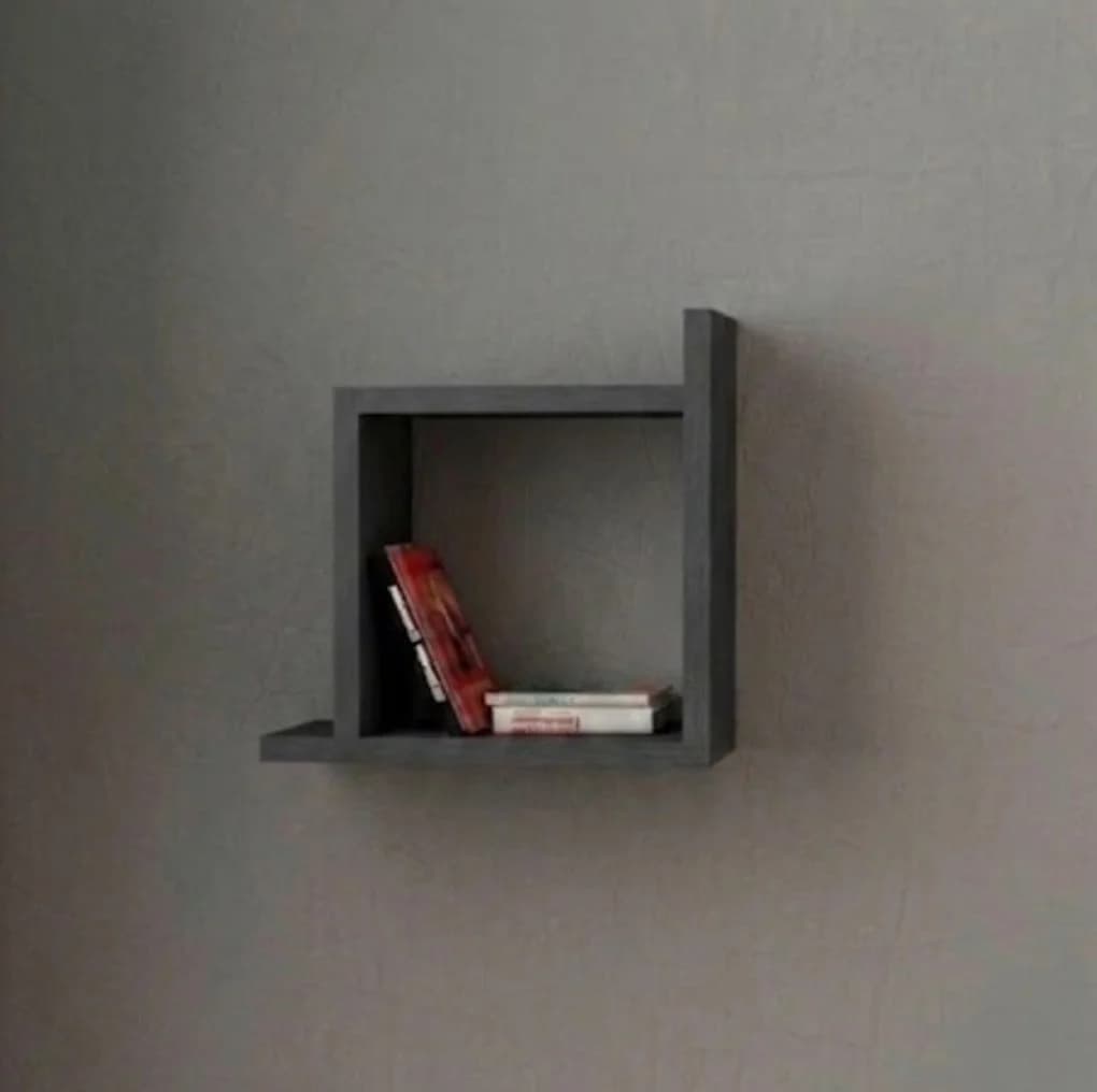 Rəf, laminat, antrasit, 30x30x25 sm