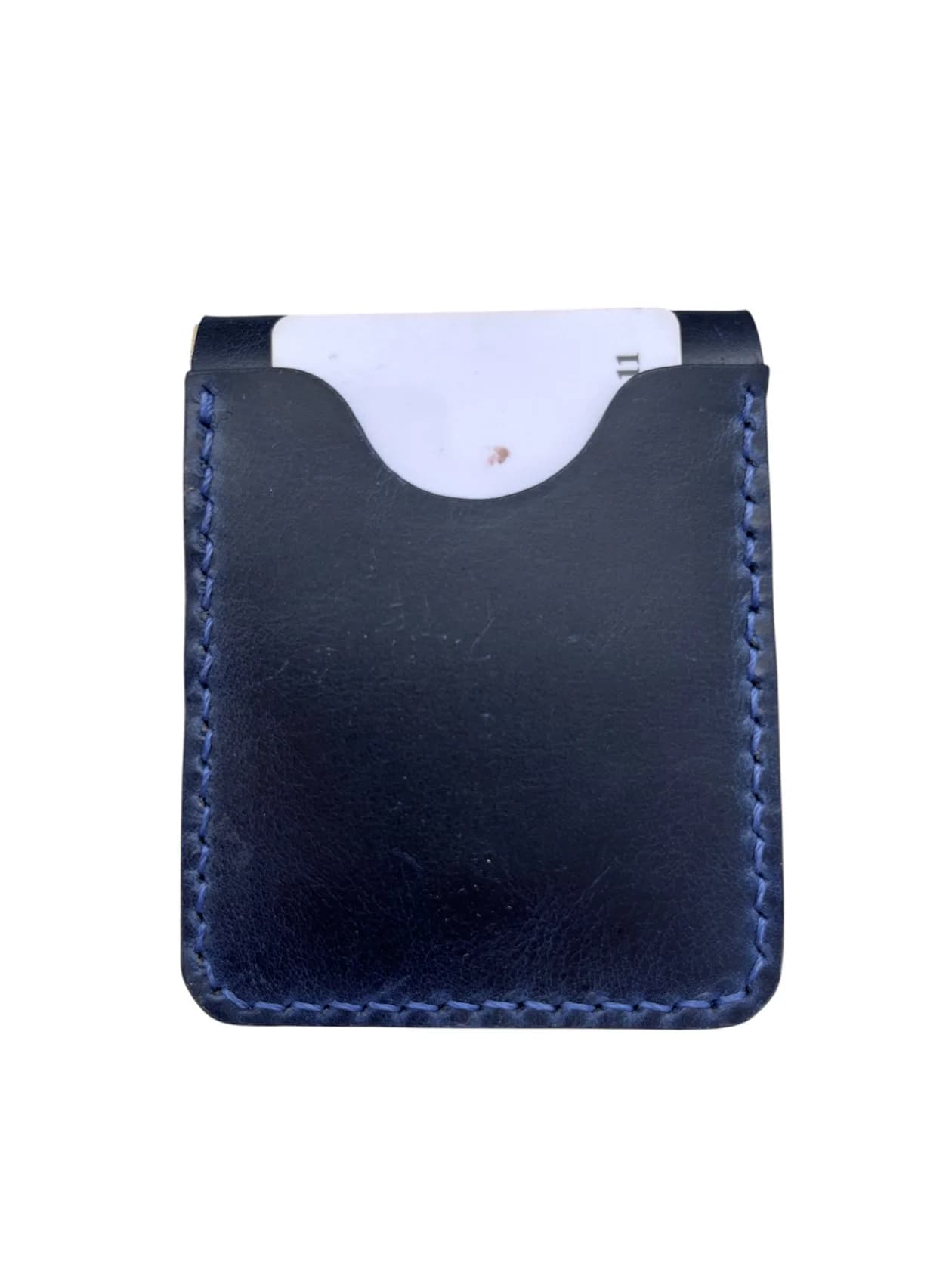 Kredit kart qabı 2309233, tünd göy, dəri, 9.5x8 sm — şəkil 2