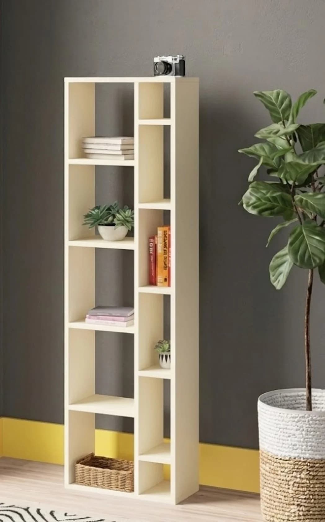 Stellaj MB11, laminat, 170х55х30 sm, bej