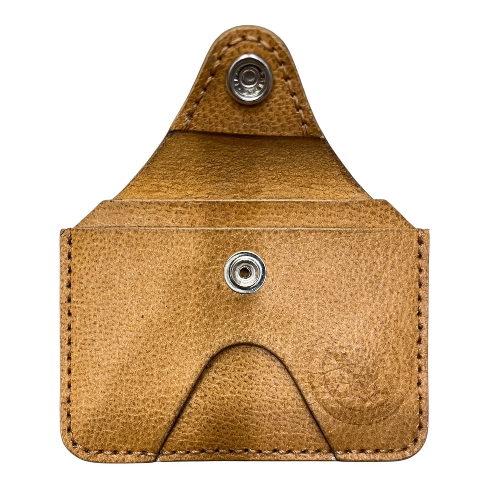 Kredit kart qabı, təbii dəri, 7.5x10 sm — şəkil 2