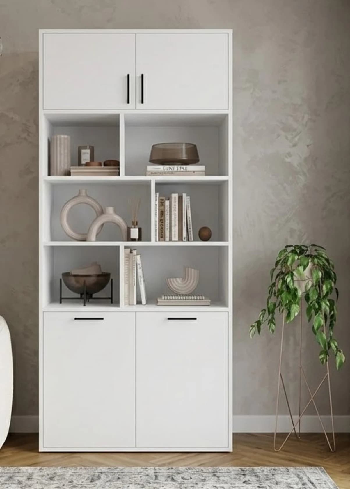 Şkaf MB-3, laminat, 185x80x40 sm, ağ