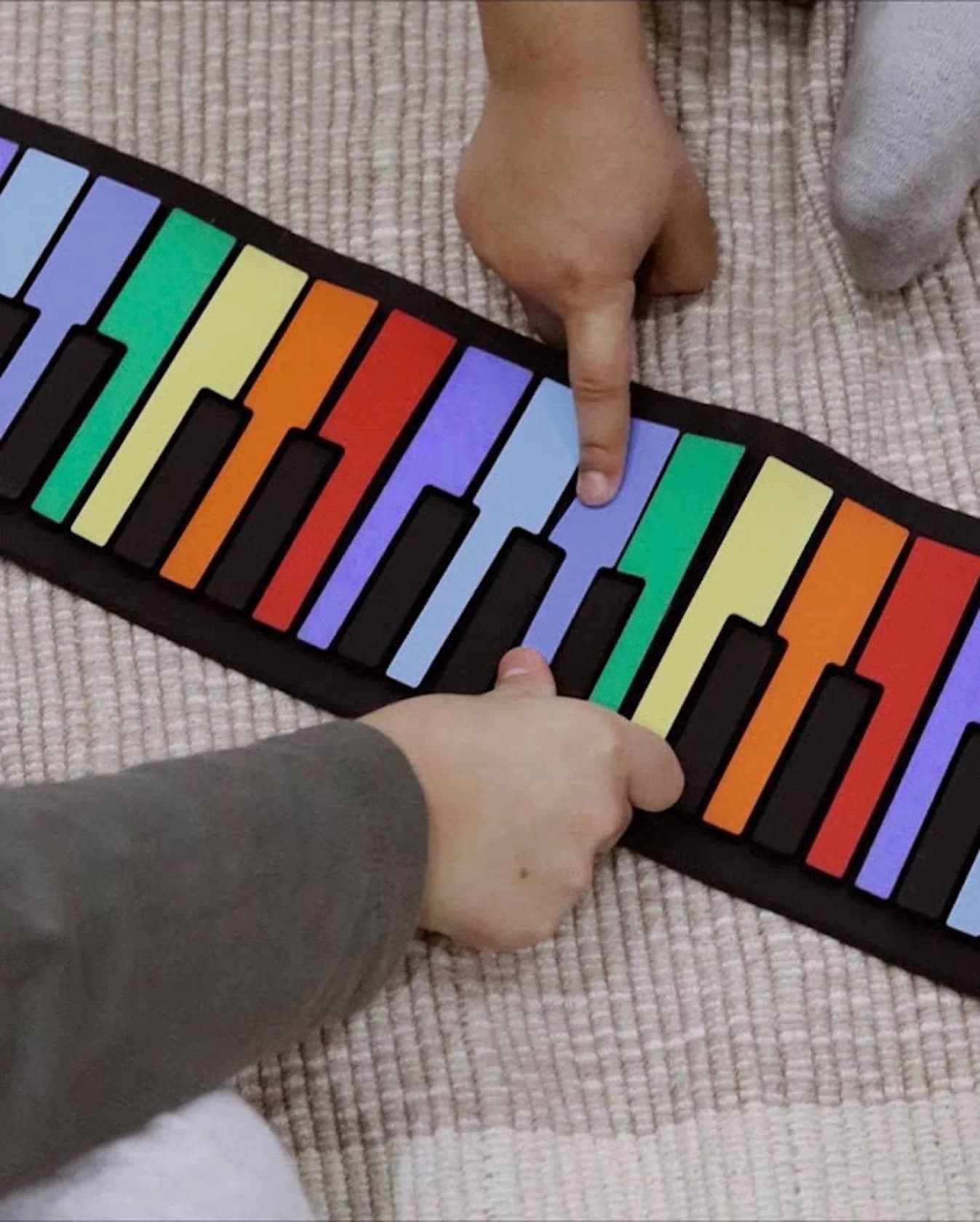 Elastik piano uşaq üçün, rəngbərəng, 81x14 sm — şəkil 7