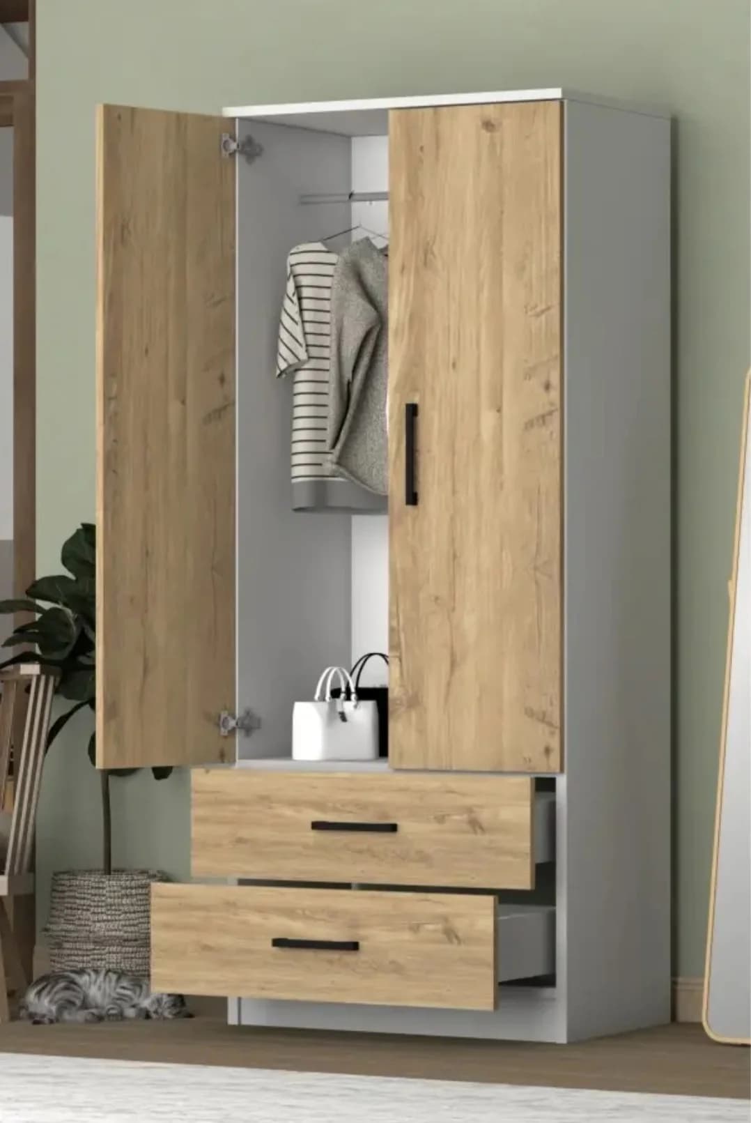 Döşəməüstü dolab SO88, laminat, 172x60x45 sm — image 3