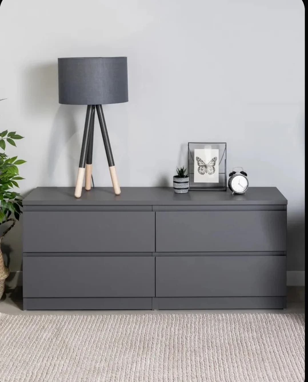 Tumba SO 001, laminat, antrasit, 54х130х35 sm