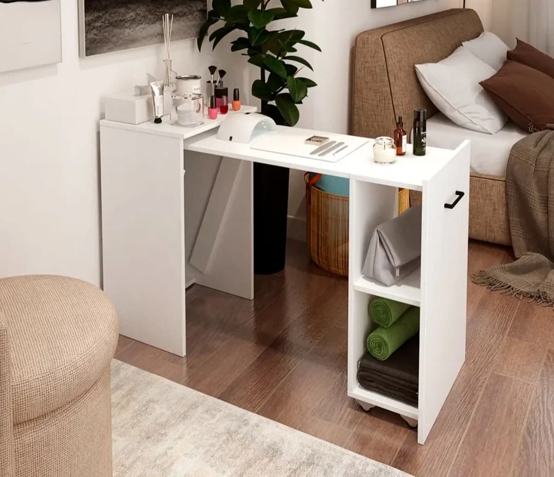 Makiyaj masası 12934, laminat, 110x75x45 sm — изображение 6