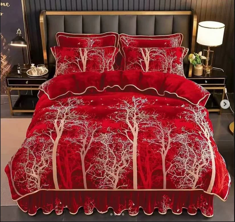 Örtük və yastıq üzü dəsti model-1.2, örtük 200x230 sm, prostina 220x240 sm, yastıq üzü 50x70 sm 2 ədəd, velür, daha keyfiyyətli - GS 831