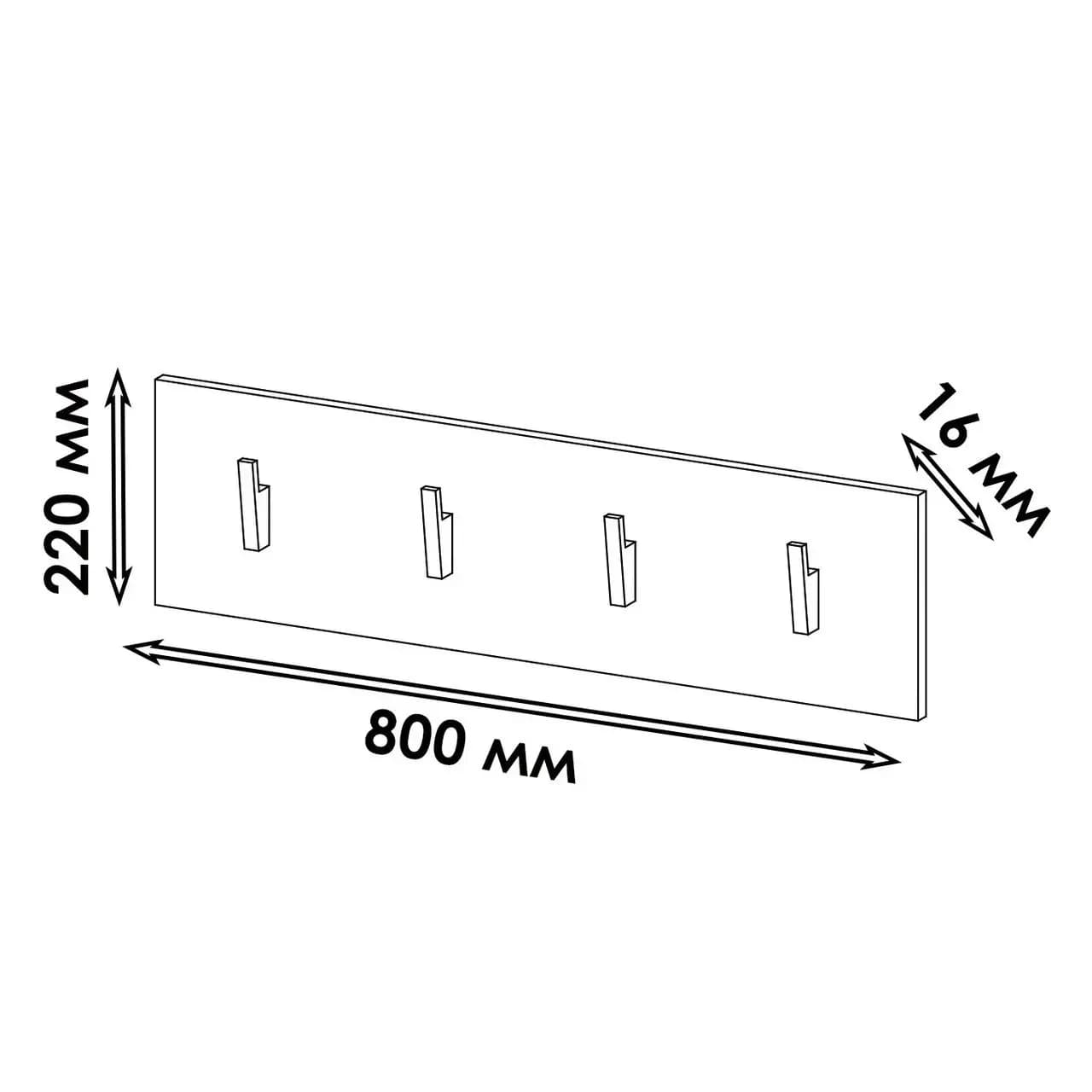 Asılqan Yagmur, laminat, antrasit, 80x22 sm — image 2