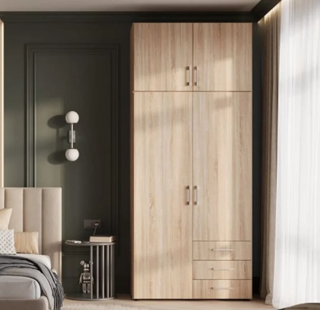 Şkaf SO59, 210x50x60 sm, laminat, bej — image 4