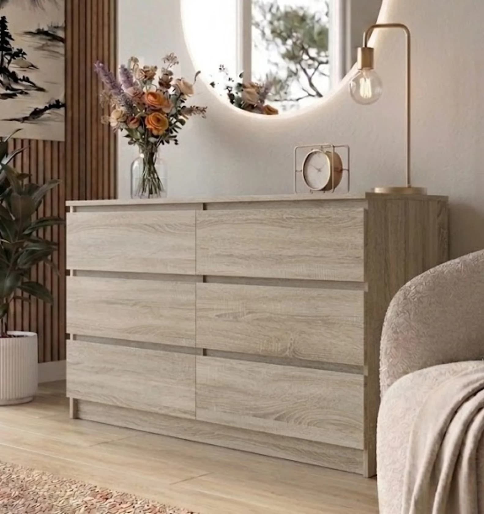 Komod MB 30, laminаt, qəhvəyi, 120x80x45 sm