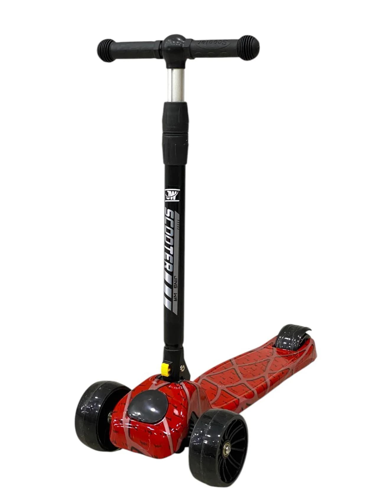 Uşaqlar üçün samokat JW 818-1_spider, qırmızı/qara