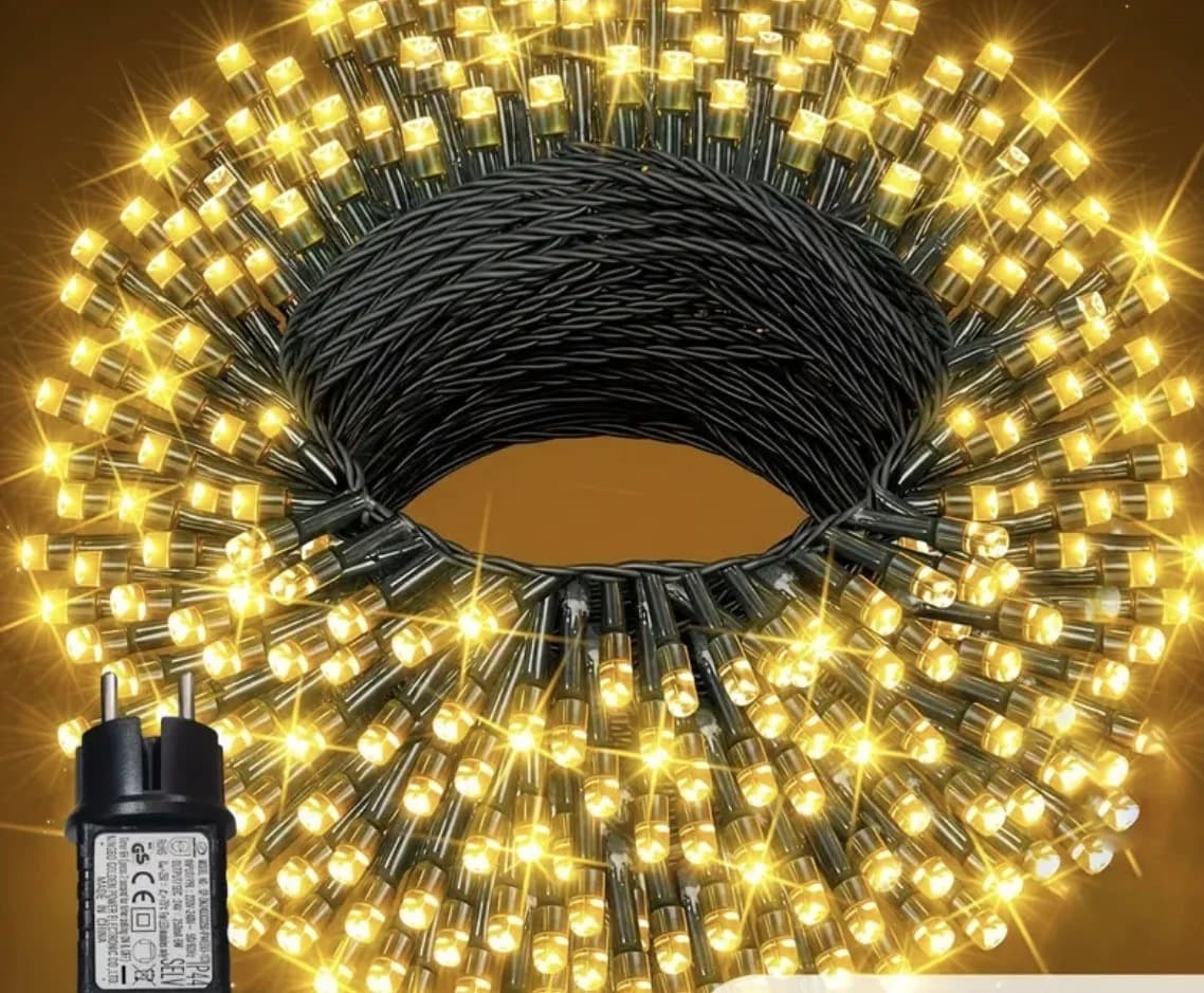 LED çələng, sarı işıq, 30 m