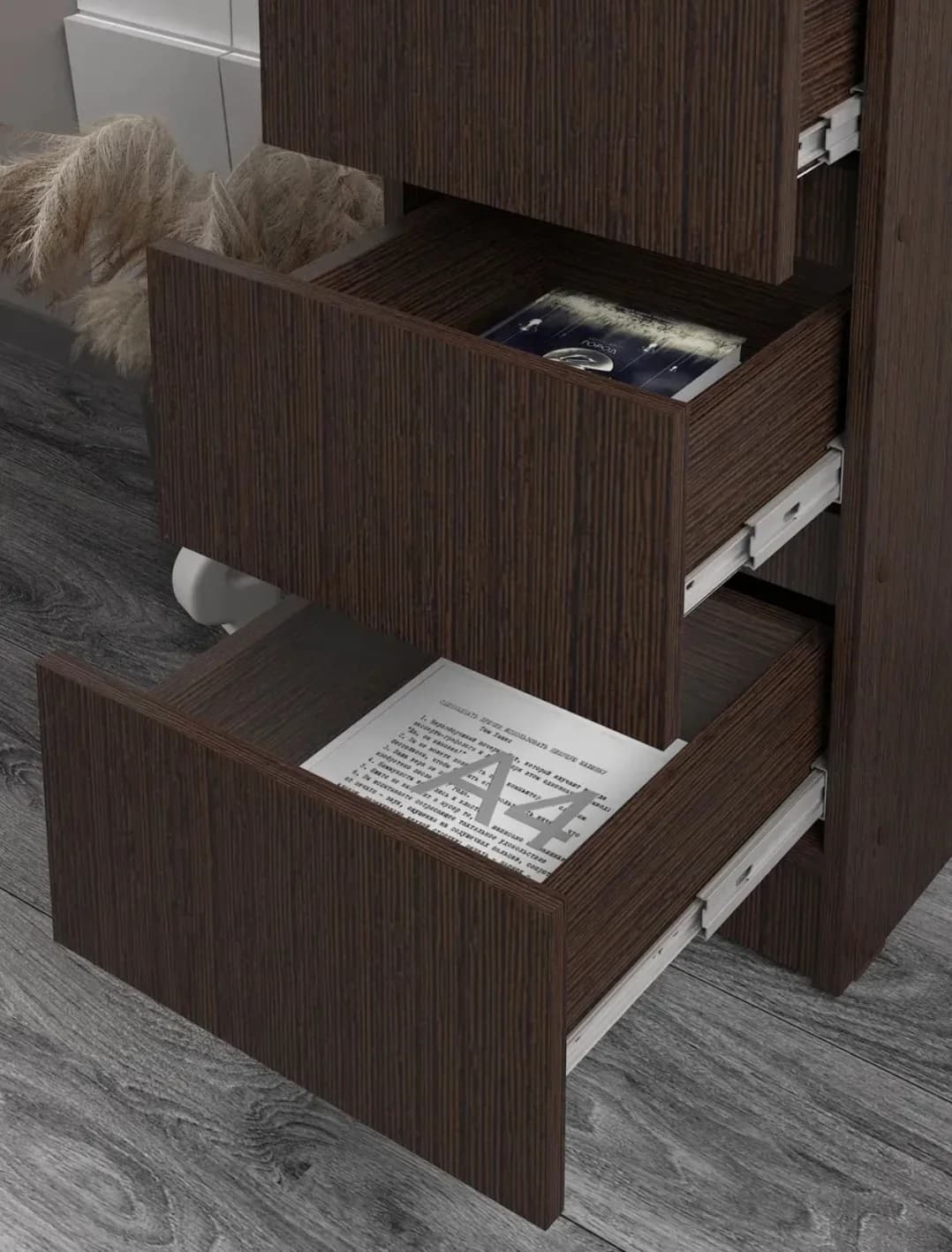 Tumba çarpayıyanı SO045, laminat, 73x35x36 sm, qəhvəyi — изображение 3