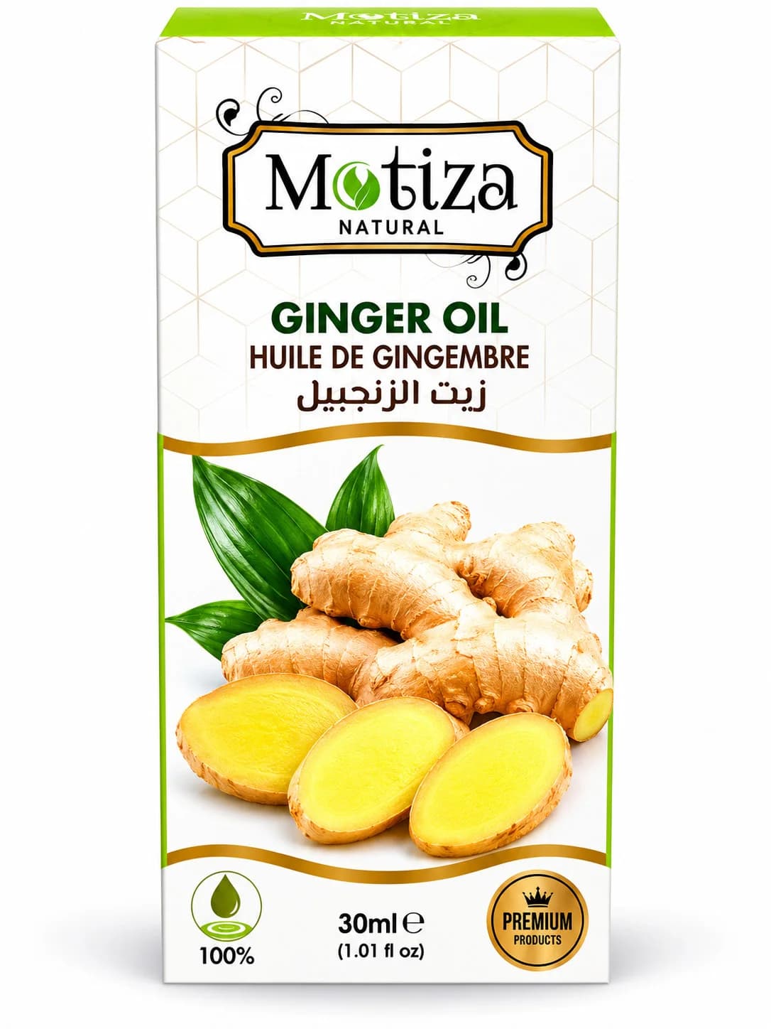 Kosmetik yağ Motiza Natural Ginger Oil, 30 ml