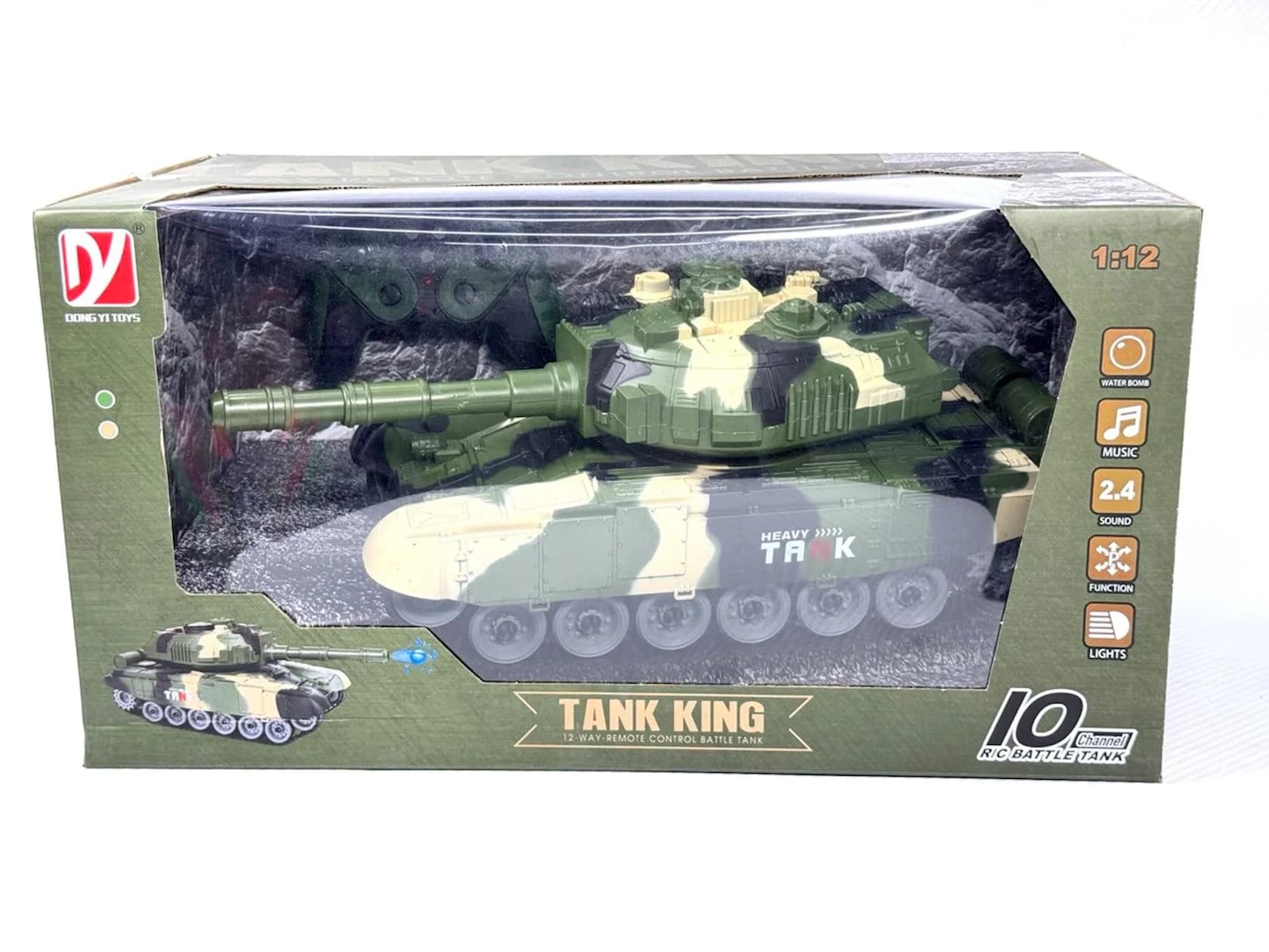Radio ilə idarə olunan tank Tank King A8863-145, rəngbərəng