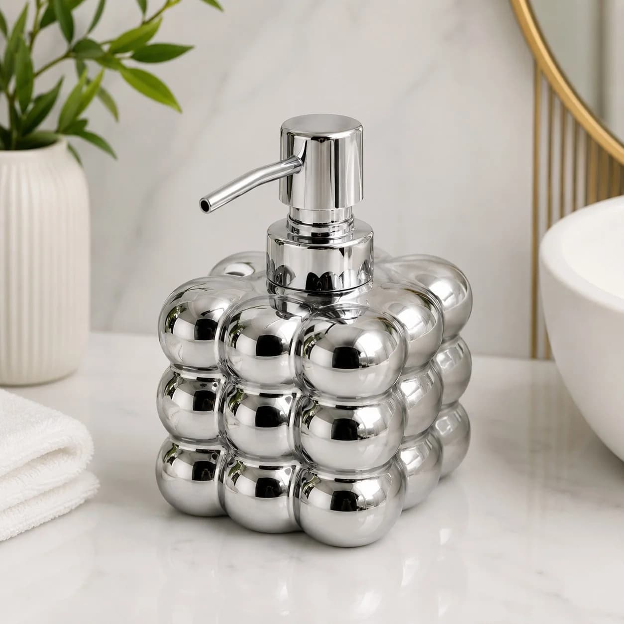 Sabun qabı 2678, metal, gümüşü