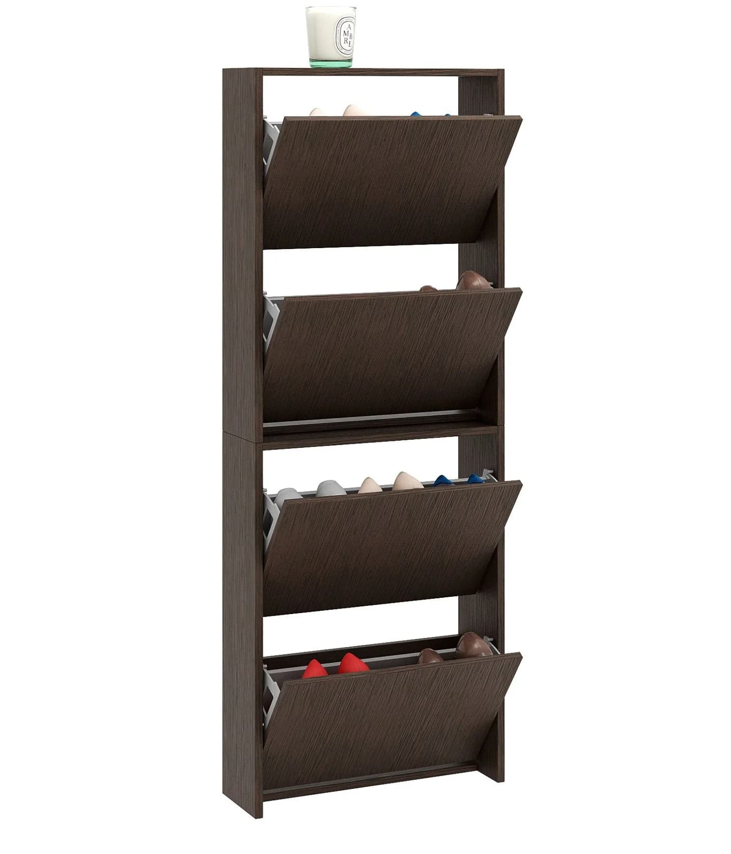 Ayaqqabı üçün şkaf Yagmur 803, laminat, venge, 154x52x22 sm — изображение 2