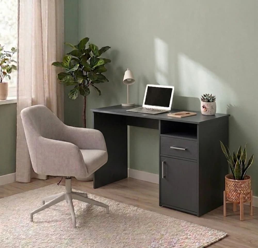 Yazı masası MB 7, laminat, antrasit, 110x75x50 sm