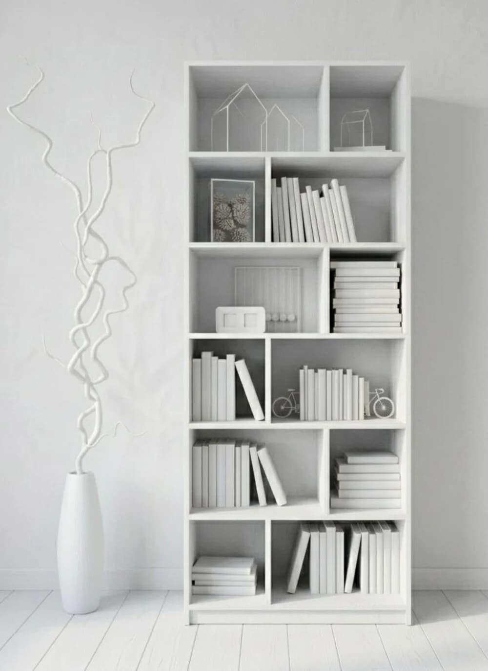 Stellaj MB7, laminat, 210x90x30 sm, ağ