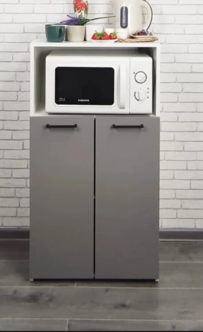 Stellaj SO036, ağ/antrasit, laminat, 62х112 sm