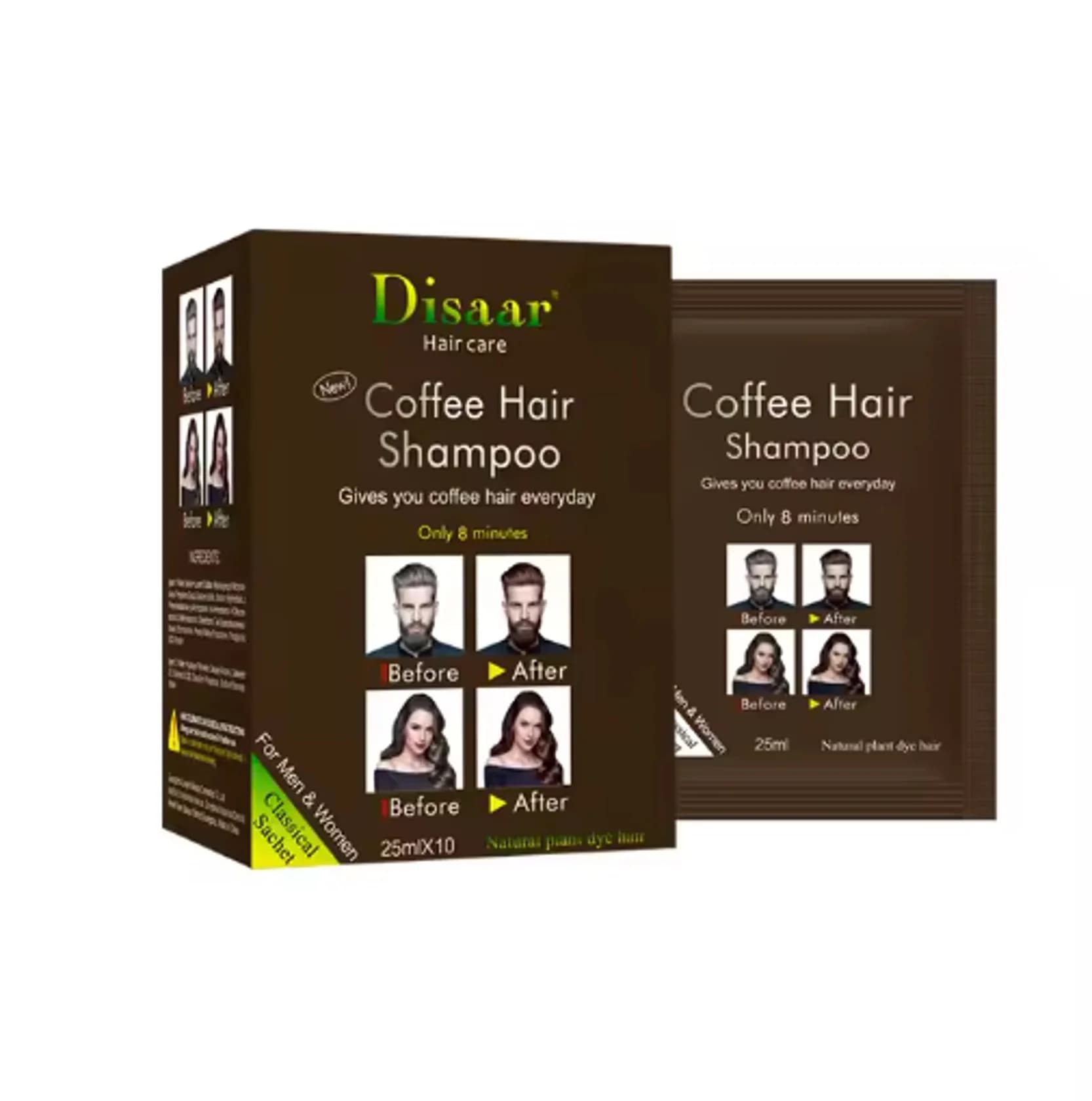 Tonlaşdırıcı şampun Disaar Brown 10х25 ml