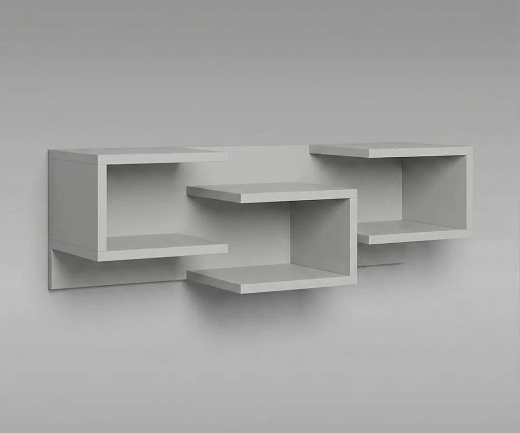 Rəf, laminat, boz, 85x30x25 sm